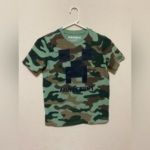 Minecraft Green/Brown Camo Creeper T Shirt